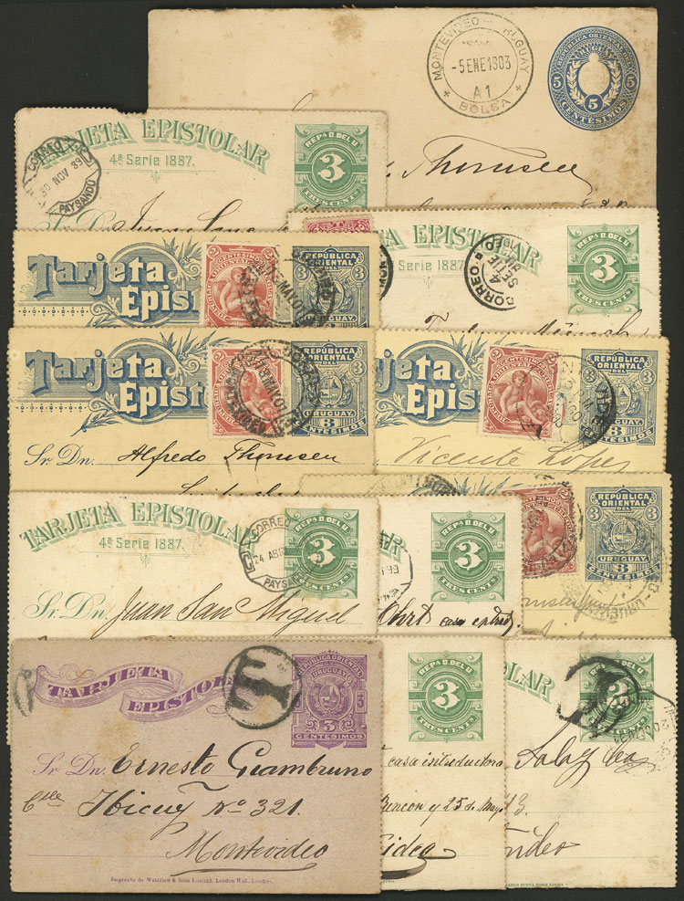 Lot 3448 - Uruguay postal history -  Guillermo Jalil - Philatino Auction # 2317 WORLDWIDE + ARGENTINA: Special May auction