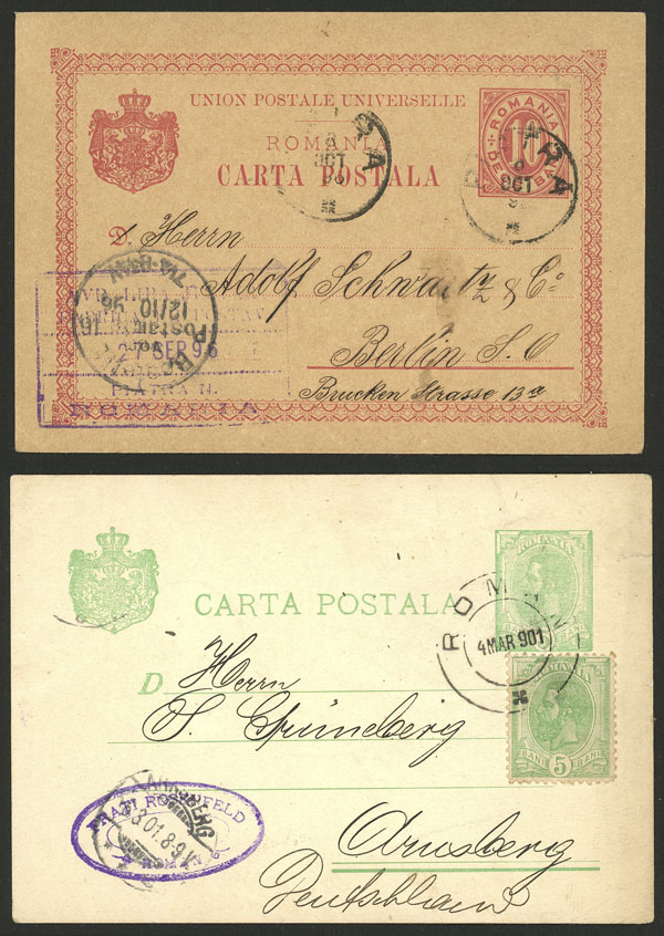 Lot 3096 - Romania postal history - Guillermo Jalil - Philatino Auction # 2317 WORLDWIDE + ARGENTINA: Special May auction Lot 3096 - Romania postal history - Guillermo Jalil - Philatino Auction # 2317 WORLDWIDE + ARGENTINA: Special May auction