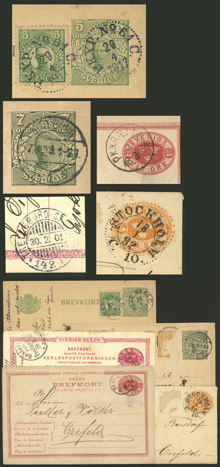 Lot 3219 - Sweden postal history -  Guillermo Jalil - Philatino Auction # 2317 WORLDWIDE + ARGENTINA: Special May auction