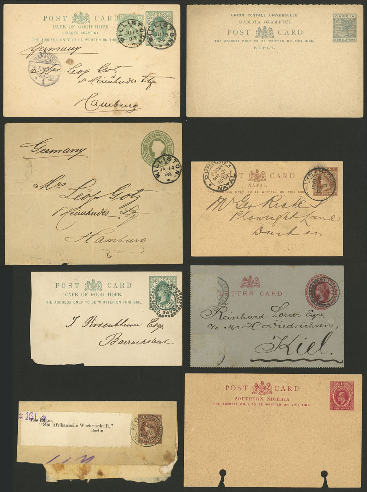 Lot 1924 - british colonies Postal stationery -  Guillermo Jalil - Philatino Auction # 2317 WORLDWIDE + ARGENTINA: Special May auction