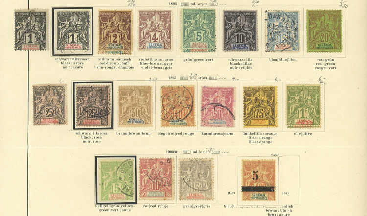 Lot 3179 - senegal Lots and Collections - Guillermo Jalil - Philatino Auction # 2317 WORLDWIDE + ARGENTINA: Special May auction Lot 3179 - senegal Lots and Collections - Guillermo Jalil - Philatino Auction # 2317 WORLDWIDE + ARGENTINA: Special May auction