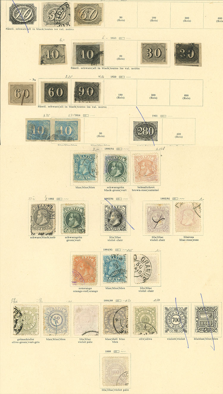 Lot 1533 - brasil Lotes y Colecciones -  Guillermo Jalil - Philatino Auction # 2317 WORLDWIDE + ARGENTINA: Special May auction