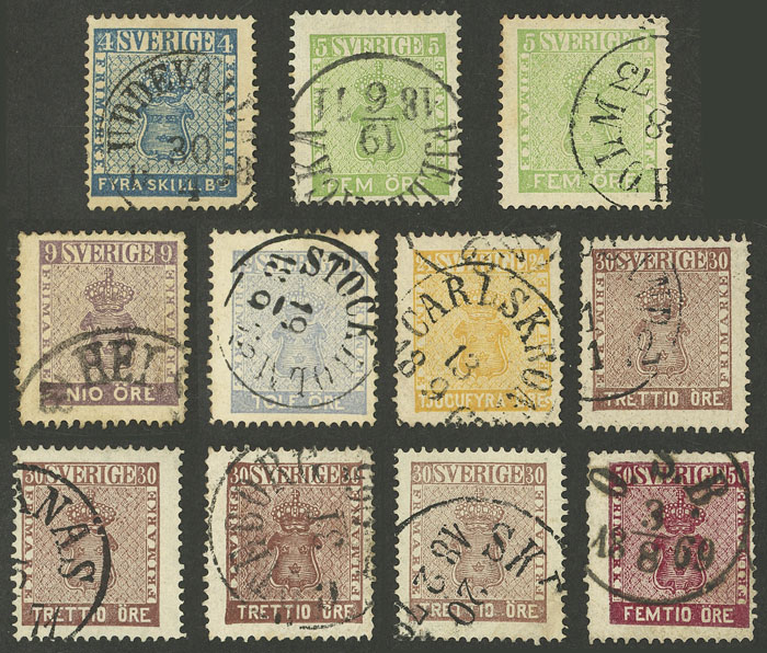 Lot 3214 - Sweden general issues -  Guillermo Jalil - Philatino Auction # 2317 WORLDWIDE + ARGENTINA: Special May auction