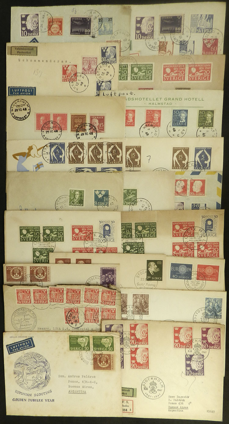 Lot 3228 - Sweden postal history -  Guillermo Jalil - Philatino Auction # 2317 WORLDWIDE + ARGENTINA: Special May auction