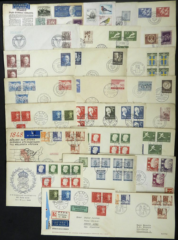Lot 3231 - Sweden postal history -  Guillermo Jalil - Philatino Auction # 2317 WORLDWIDE + ARGENTINA: Special May auction