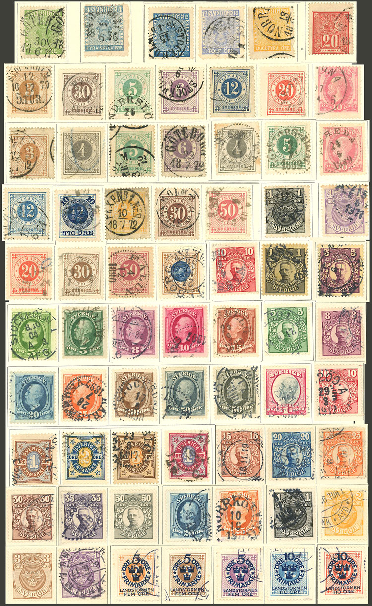 Lot 3234 - Sweden Lots and Collections -  Guillermo Jalil - Philatino Auction # 2317 WORLDWIDE + ARGENTINA: Special May auction