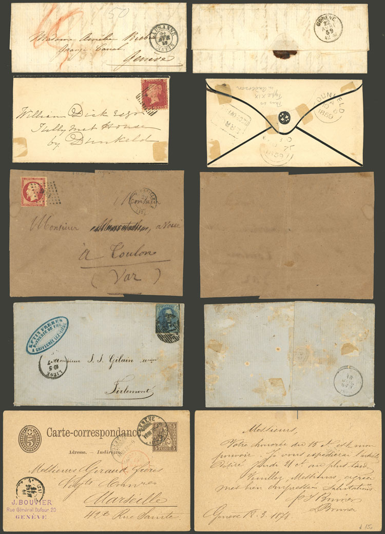 Lot 3366 - worldwide postal history -  Guillermo Jalil - Philatino Auction # 2317 WORLDWIDE + ARGENTINA: Special May auction