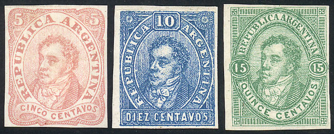 Lot 369 - Argentina rivadavias -  Guillermo Jalil - Philatino Auction # 2317 WORLDWIDE + ARGENTINA: Special May auction