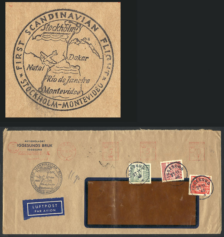 Lot 3224 - Sweden postal history -  Guillermo Jalil - Philatino Auction # 2317 WORLDWIDE + ARGENTINA: Special May auction
