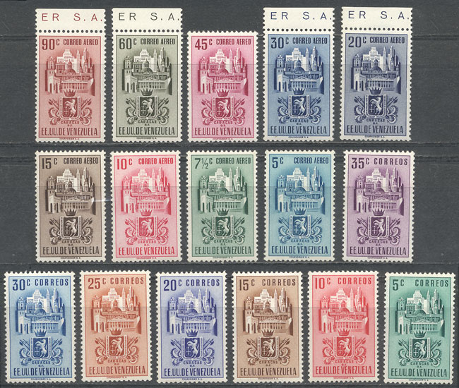 Lot 3492 - Venezuela general issues - Guillermo Jalil - Philatino Auction # 2317 WORLDWIDE + ARGENTINA: Special May auction Lot 3492 - Venezuela general issues - Guillermo Jalil - Philatino Auction # 2317 WORLDWIDE + ARGENTINA: Special May auction