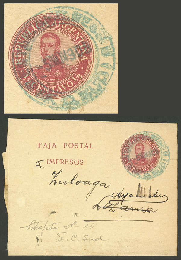 Lot 1258 - Argentina postal history - Guillermo Jalil - Philatino Auction # 2318 ARGENTINA: very attractive auction Lot 1258 - Argentina postal history - Guillermo Jalil - Philatino Auction # 2318 ARGENTINA: very attractive auction