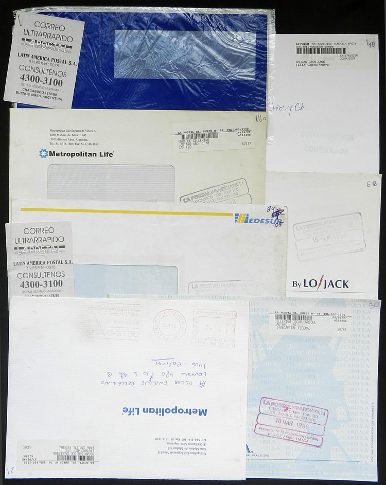Lot 1355 - Argentina private posts -  Guillermo Jalil - Philatino Auction # 2318 ARGENTINA: very attractive auction