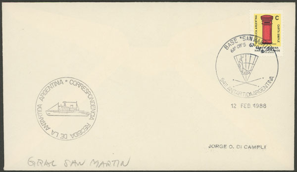 Lot 4 - argentine antarctica postal history - Guillermo Jalil - Philatino Auction # 2318 ARGENTINA: very attractive auction Lot 4 - argentine antarctica postal history - Guillermo Jalil - Philatino Auction # 2318 ARGENTINA: very attractive auction