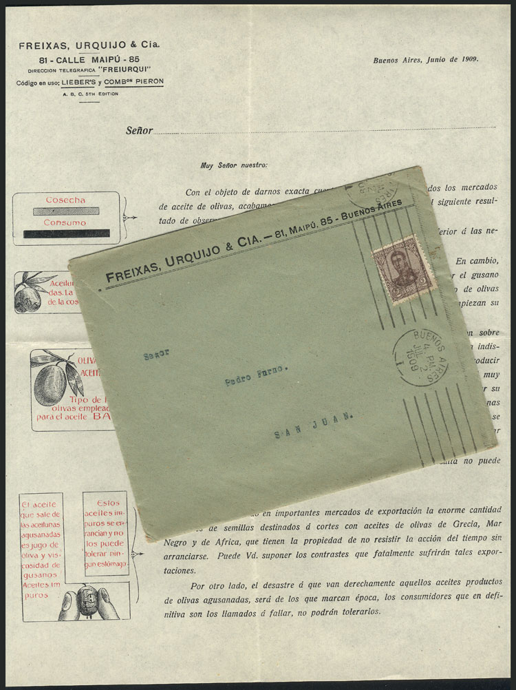 Lot 1260 - Argentina postal history - Guillermo Jalil - Philatino Auction # 2318 ARGENTINA: very attractive auction Lot 1260 - Argentina postal history - Guillermo Jalil - Philatino Auction # 2318 ARGENTINA: very attractive auction