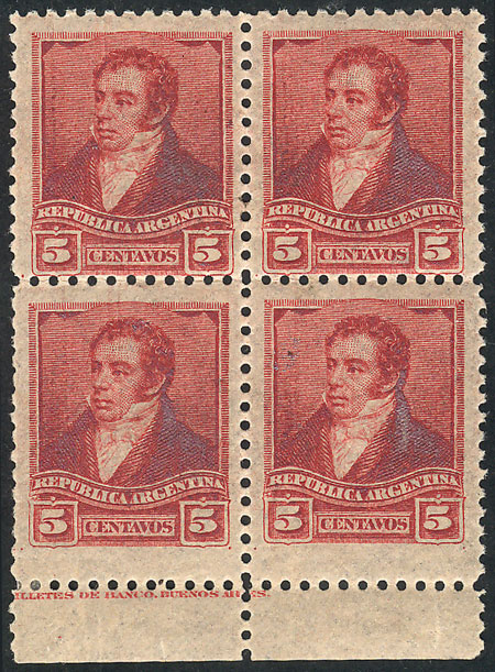 Lot 186 - Argentina general issues -  Guillermo Jalil - Philatino Auction # 2318 ARGENTINA: very attractive auction