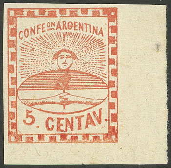 Lot 36 - Argentina confederation - Guillermo Jalil - Philatino Auction # 2319 ARGENTINA: Sale with thousands of lots, including important and rare material, very low starts! Lot 36 - Argentina confederation - Guillermo Jalil - Philatino Auction # 2319 ARGENTINA: Sale with thousands of lots, including important and rare material, very low starts!