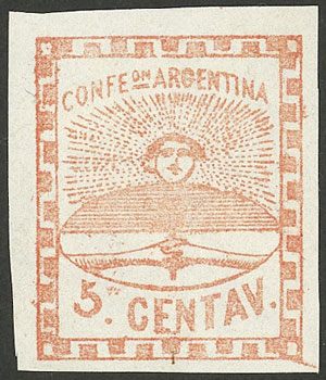 Lot 33 - Argentina confederation - Guillermo Jalil - Philatino Auction # 2319 ARGENTINA: Sale with thousands of lots, including important and rare material, very low starts! Lot 33 - Argentina confederation - Guillermo Jalil - Philatino Auction # 2319 ARGENTINA: Sale with thousands of lots, including important and rare material, very low starts!