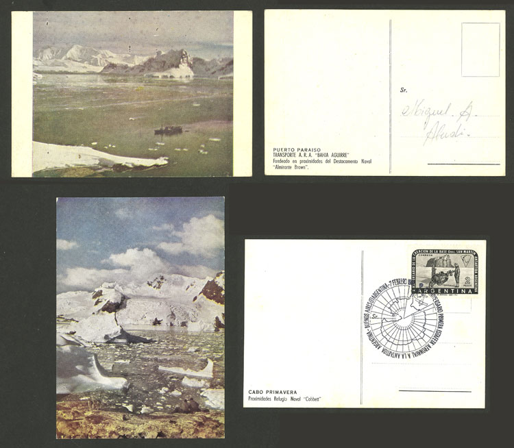 Lot 6 - argentine antarctica postal history - Guillermo Jalil - Philatino Auction # 2319 ARGENTINA: Sale with thousands of lots, including important and rare material, very low starts! Lot 6 - argentine antarctica postal history - Guillermo Jalil - Philatino Auction # 2319 ARGENTINA: Sale with thousands of lots, including important and rare material, very low starts!
