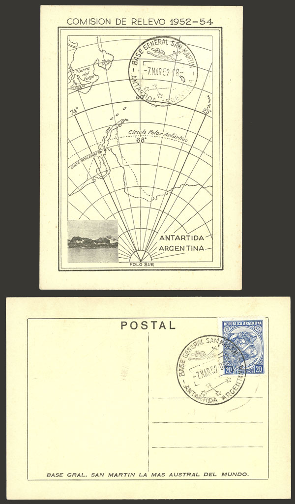 Lot 3 - argentine antarctica postal history - Guillermo Jalil - Philatino Auction # 2319 ARGENTINA: Sale with thousands of lots, including important and rare material, very low starts! Lot 3 - argentine antarctica postal history - Guillermo Jalil - Philatino Auction # 2319 ARGENTINA: Sale with thousands of lots, including important and rare material, very low starts!