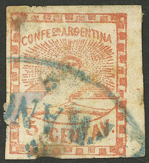 Lot 41 - Argentina confederation - Guillermo Jalil - Philatino Auction # 2319 ARGENTINA: Sale with thousands of lots, including important and rare material, very low starts! Lot 41 - Argentina confederation - Guillermo Jalil - Philatino Auction # 2319 ARGENTINA: Sale with thousands of lots, including important and rare material, very low starts!