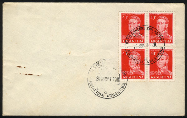 Lot 5 - argentine antarctica postal history - Guillermo Jalil - Philatino Auction # 2319 ARGENTINA: Sale with thousands of lots, including important and rare material, very low starts! Lot 5 - argentine antarctica postal history - Guillermo Jalil - Philatino Auction # 2319 ARGENTINA: Sale with thousands of lots, including important and rare material, very low starts!