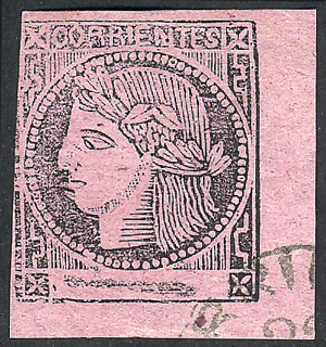 Lot 20 - Argentina corrientes -  Guillermo Jalil - Philatino Auction # 2320 ARGENTINA: Special late May auction