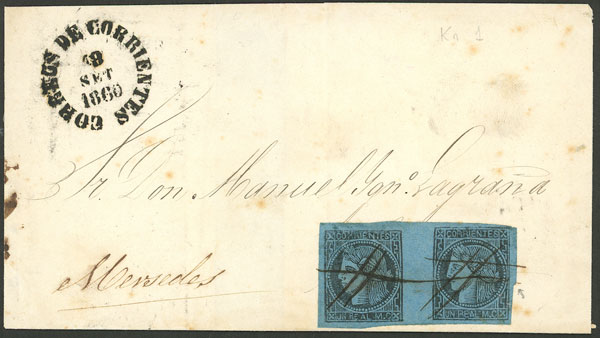 Lot 11 - Argentina corrientes -  Guillermo Jalil - Philatino Auction # 2320 ARGENTINA: Special late May auction