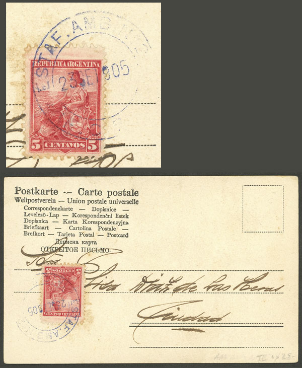 Lot 209 - Argentina postal history - Guillermo Jalil - Philatino Auction # 2320 ARGENTINA: Special late May auction Lot 209 - Argentina postal history - Guillermo Jalil - Philatino Auction # 2320 ARGENTINA: Special late May auction