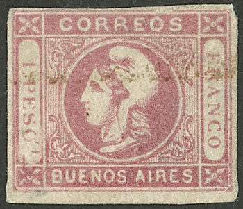 Lot 9 - Argentina cabecitas -  Guillermo Jalil - Philatino Auction # 2320 ARGENTINA: Special late May auction