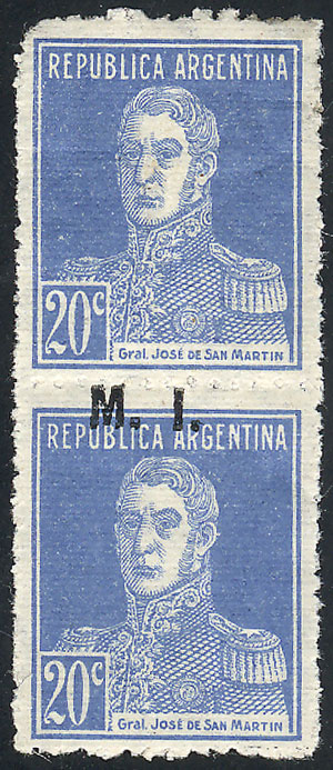 Lot 221 - Argentina official stamps -  Guillermo Jalil - Philatino Auction # 2321 ARGENTINA: Selection of VARIETIES!!