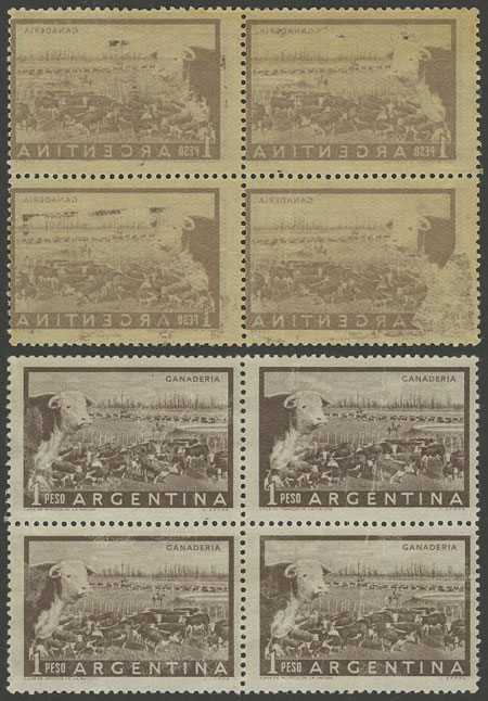 Lot 98 - Argentina general issues -  Guillermo Jalil - Philatino Auction # 2321 ARGENTINA: Selection of VARIETIES!!