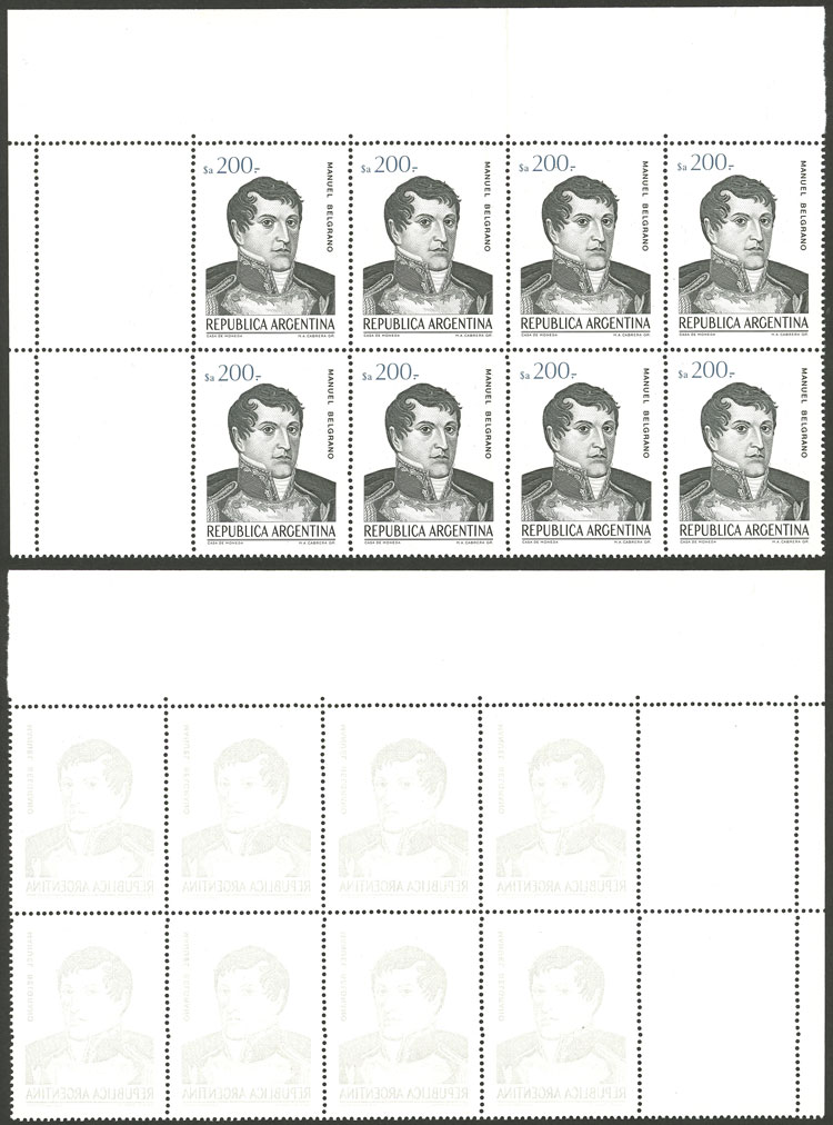 Lot 196 - Argentina general issues -  Guillermo Jalil - Philatino Auction # 2321 ARGENTINA: Selection of VARIETIES!!