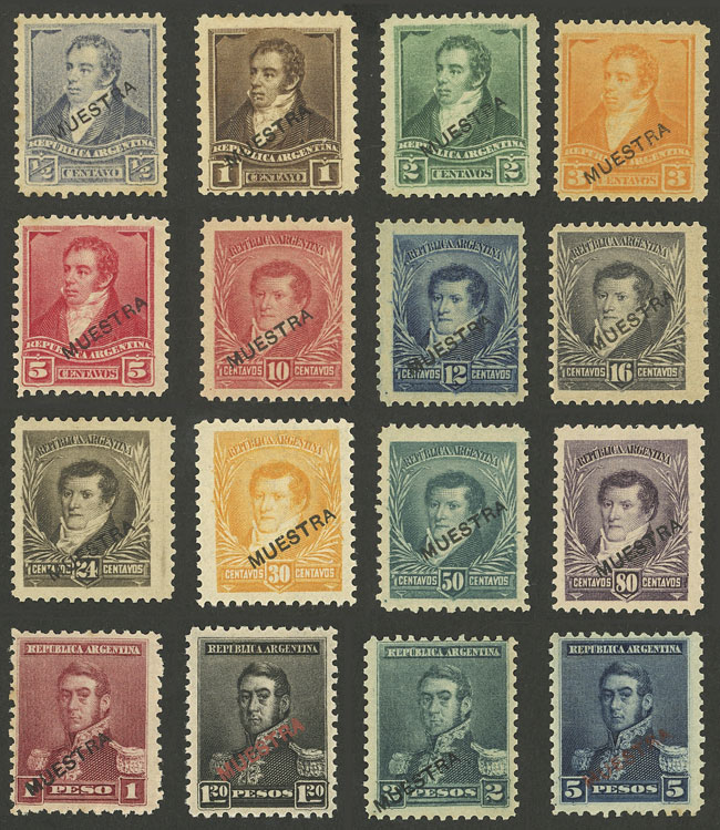 Lot 74 - Argentina general issues -  Guillermo Jalil - Philatino Auction # 2323 ARGENTINA: very attractive auction
