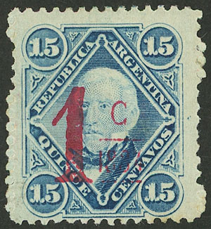 Lot 54 - Argentina general issues -  Guillermo Jalil - Philatino Auction # 2323 ARGENTINA: very attractive auction