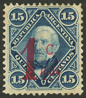 Lot 55 - Argentina general issues -  Guillermo Jalil - Philatino Auction # 2323 ARGENTINA: very attractive auction