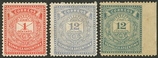 Lot 52 - Argentina general issues -  Guillermo Jalil - Philatino Auction # 2323 ARGENTINA: very attractive auction