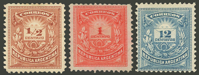 Lot 56 - Argentina general issues -  Guillermo Jalil - Philatino Auction # 2323 ARGENTINA: very attractive auction