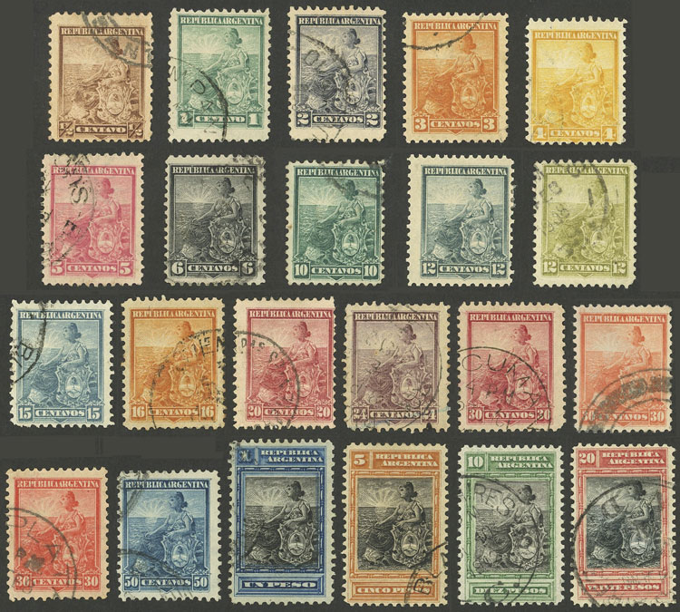 Lot 294 - Argentina general issues -  Guillermo Jalil - Philatino Auction # 2324 ARGENTINA: 