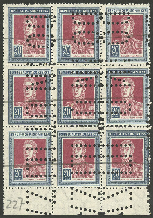 Lot 388 - Argentina general issues -  Guillermo Jalil - Philatino Auction # 2324 ARGENTINA: 