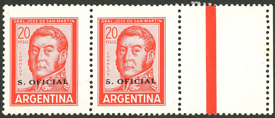Lot 1250 - Argentina official stamps -  Guillermo Jalil - Philatino Auction # 2324 ARGENTINA: 