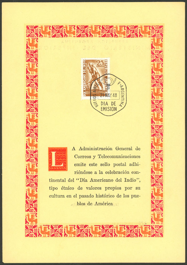 Lot 609 - Argentina general issues - Guillermo Jalil - Philatino Auction # 2324 ARGENTINA: Lot 609 - Argentina general issues - Guillermo Jalil - Philatino Auction # 2324 ARGENTINA:
