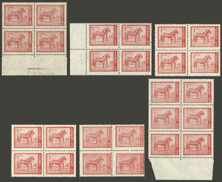 Lot 744 - Argentina general issues -  Guillermo Jalil - Philatino Auction # 2324 ARGENTINA: 
