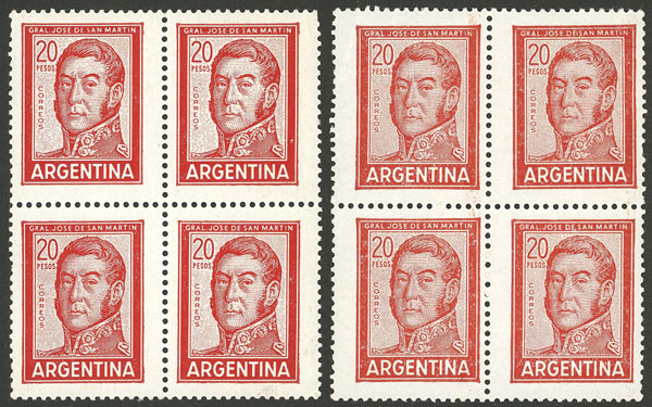 Lot 877 - Argentina general issues - Guillermo Jalil - Philatino Auction # 2324 ARGENTINA: Lot 877 - Argentina general issues - Guillermo Jalil - Philatino Auction # 2324 ARGENTINA: