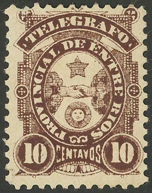 Lot 1261 - Argentina telegraph stamps - Guillermo Jalil - Philatino Auction # 2324 ARGENTINA: Lot 1261 - Argentina telegraph stamps - Guillermo Jalil - Philatino Auction # 2324 ARGENTINA: