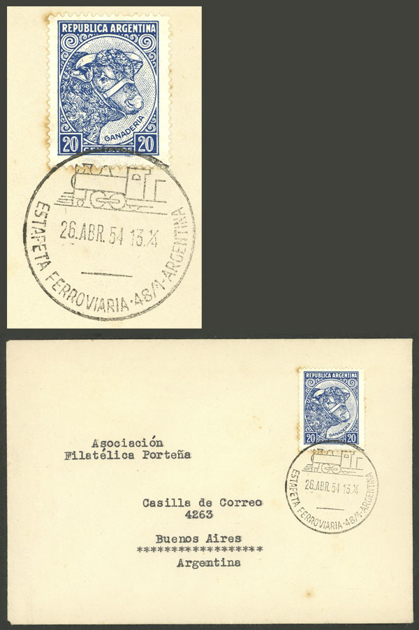 Lot 1322 - Argentina postal history - Guillermo Jalil - Philatino Auction # 2324 ARGENTINA: Lot 1322 - Argentina postal history - Guillermo Jalil - Philatino Auction # 2324 ARGENTINA: