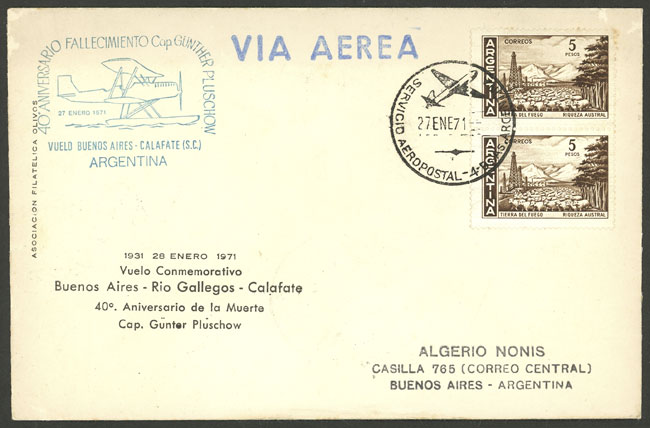 Lot 1341 - Argentina postal history - Guillermo Jalil - Philatino Auction # 2324 ARGENTINA: Lot 1341 - Argentina postal history - Guillermo Jalil - Philatino Auction # 2324 ARGENTINA:
