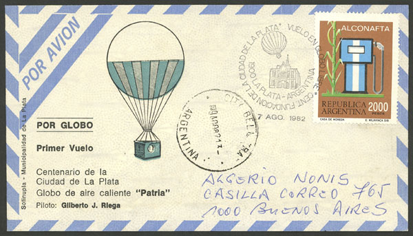 Lot 1353 - Argentina postal history -  Guillermo Jalil - Philatino Auction # 2324 ARGENTINA: 