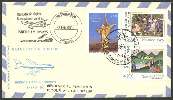 Lot 1356 - Argentina postal history -  Guillermo Jalil - Philatino Auction # 2324 ARGENTINA: 