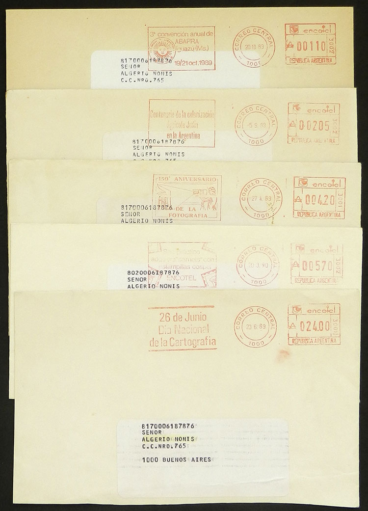 Lot 1355 - Argentina postal history -  Guillermo Jalil - Philatino Auction # 2324 ARGENTINA: 