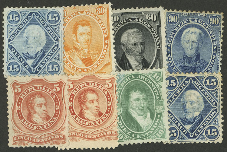 Lot 169 - Argentina general issues -  Guillermo Jalil - Philatino Auction # 2324 ARGENTINA: 